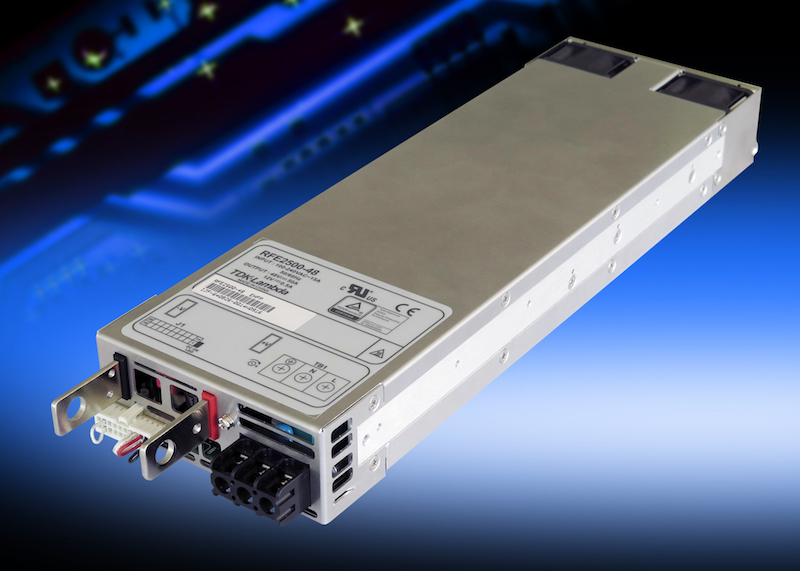 TDK's 2500W 1U industrial supplies offer PMBus fuunctionality